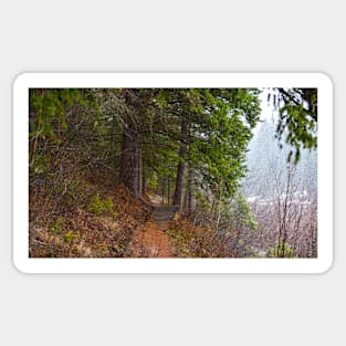 Hiking trail. Sticker